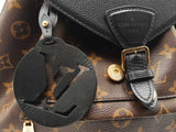 Louis Vuitton Montsouris Pm Backpack In Monogram Coated Canvas & Black Leather Fw0726lxzxdu