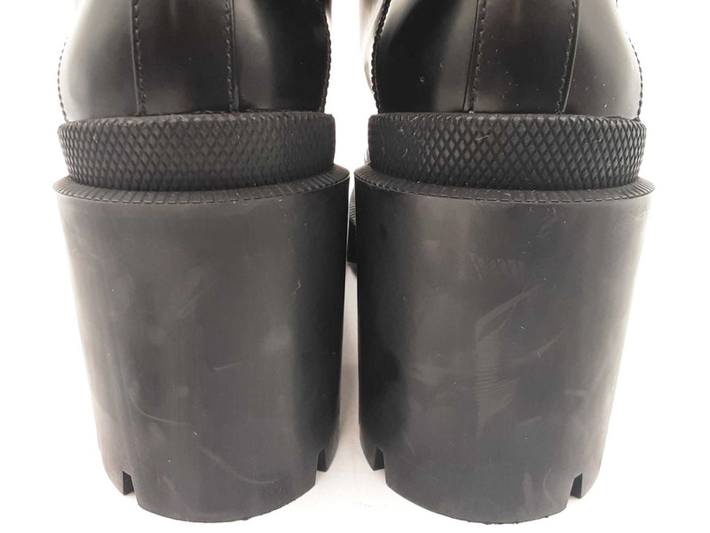 Gucci Magnum Fur & Faux Pearl Boots In Black Leather Size Eu 35 Fw0825exdu