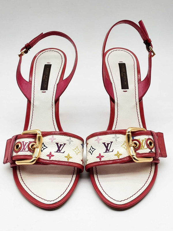 Louis Vuitton Monogram Canvas Heels Size 38 Eb0924oxzde