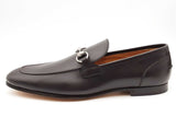 Gucci Jordaan Dark Brown Leather Loafers Size 11 Eb0726oxzsa