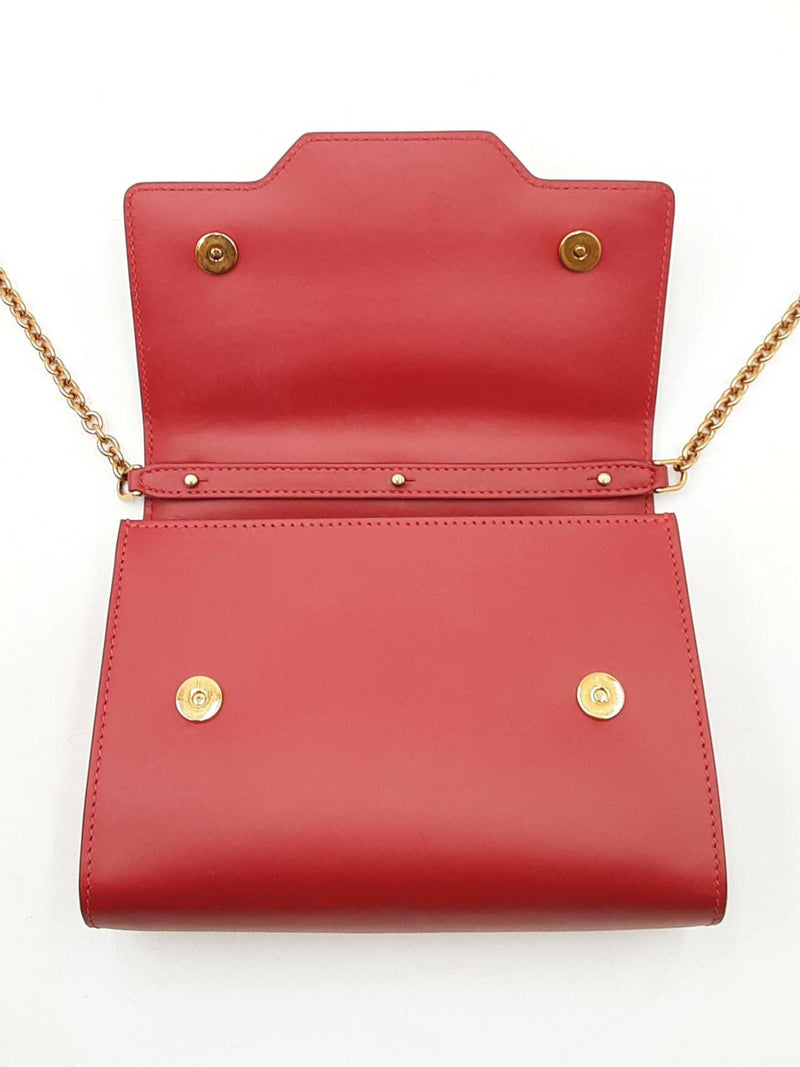 Dolce & Gabbana Welcome Shoulder Bag In Red Leather Fw0725lcrdu