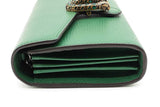 Gucci Dionysus Emerald Green Leather Chain Wallet Eb0526cxzde
