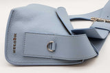 Alexander Mcqueen Light Blue Leather T-bar Sling Crossbody Bag Eb0326exzde