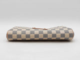 Louis Vuitton Eva Convertible Clutch In Damier Azur Coated Canvas Fw1125wordu