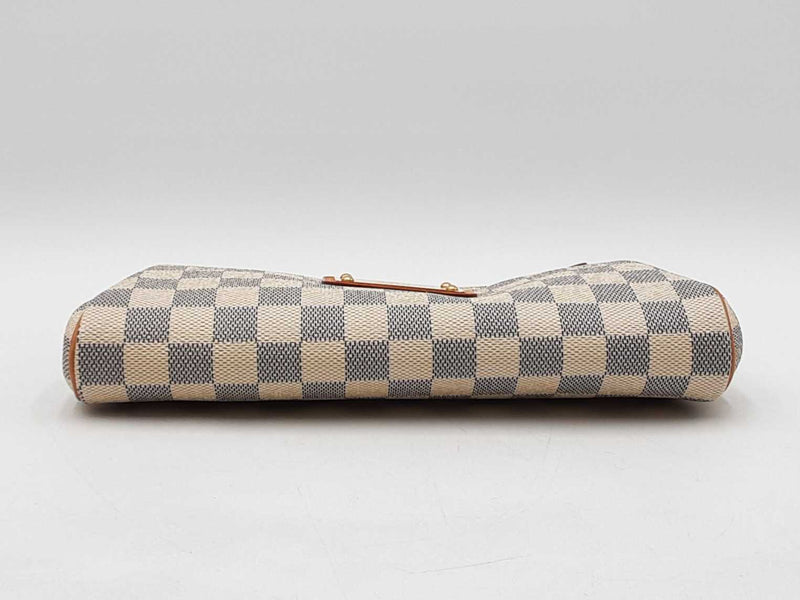 Louis Vuitton Eva Convertible Clutch In Damier Azur Coated Canvas Fw1125wordu