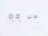 2.13ctw Lab Grown Diamond Stud Earrings In 14k White Gold 1.1 Grams Sd0723srxsa