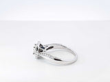 0.93 Cttw Princess Cut Diamond & 14k White Gold Double Halo Ring 4.3 Grams Size 6.5 Fw0626pzxdu