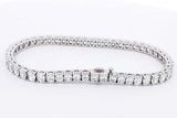 Approx. 15ctw Oval Diamond Tennis Bracelet 14k White Gold 14.42g Eb1024ooxxzsa