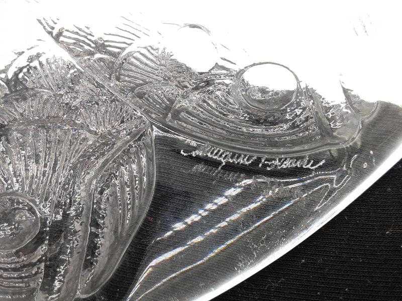 Lalique Roscoff Fish Crystal Glass Bowl Do0325lrxde