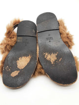 Gucci Shearling Sandals Size 11 Eb0925oxzde