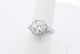 1.77cttw Diamond Ring In 18k White Gold 5.7 Grams Size 7 Eb0326pxxzsa