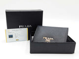 Prada Small Wallet In Navy Blue Saffiano Leather Fw0626wrzdu
