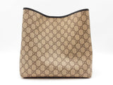 Gucci Emblem Medium Bucket Bag In Beige & Brown Gg Coated Canvas Fw0726rxzdu