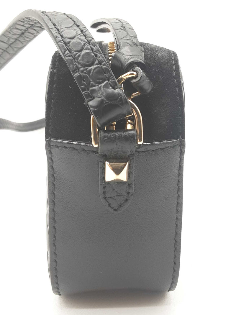 Jimmy Choo Palace Black Logo Leather Crossbody Bag Do0925rxde
