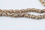 14k Yellow Gold Byzantine Link Chain Necklace 20.5 Grams 18.5 Inch Eb0926lorxsa