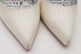 Christian Louboutin White Patent Leather Hot Chick Heels Size 37 Eb0726orxsa