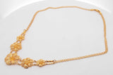 18k Yellow Gold Filigree Flower Necklace 13.1 Grams 16 Inch Eb0226lxxzsa