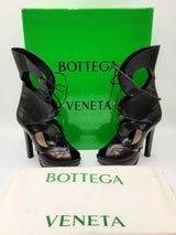 Bottega Veneta Black Leather Cage Heels Size 39 Eb1124ixdu