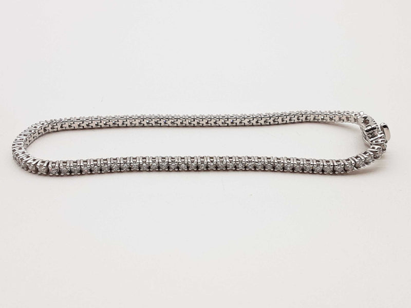1.90 Cttw Lab Grown Diamonds 0.925 Silver 6.2g Tennis Bracelet 6.75 In Do0325ooxde