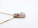 0.72 Cttw Diamond & 14k Two-tone Gold Pendant Necklace 5.4 Grams 22 Inch Fw0726rzxdu