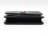 Yves Saint Laurent Sunset Wallet With Chain In Croc-embossed Leather Fw0326cxzdu