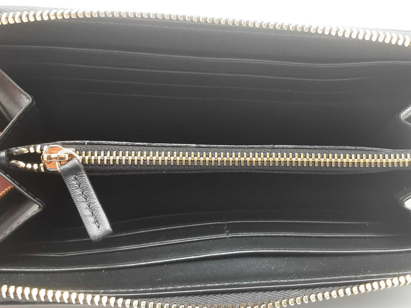 Versace Zip Around Leather Wallet Black Aa1025crsa