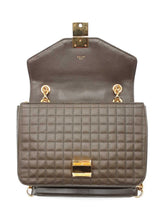 Celine Medium Quilted C Bag In Brown Leather Fw1026pxzdu