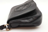 Gucci Black Leather Soho Flap Chain Crossbody Bag Eb0226orxde