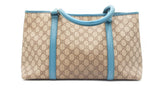 Gucci Blue/beige Gg Supreme Tote Bag Sd0925lrzdu