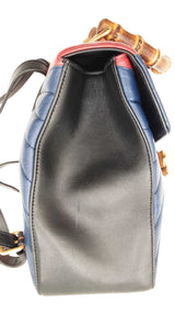 Gucci Bamboo Tropuntata Queen Margaret Leather Multicolor Backpack Fw0825ixzdu