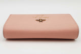 Gucci Blind For Love Bee Pink Leather Crossbody Wallet Eb0526wsxsa