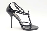 Yves Saint Laurent Patent Leather Cassandra Ankle Strap Heels Size 40 Eb226lxzsa