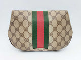 Gucci Gg Supreme Web Sherry Line Coated Canvas Clutch Bag Fw1124ixsa