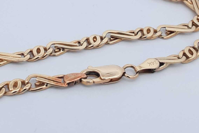 14k Yellow Gold Link Bracelet 10.5 Grams 10.75 Inches Eboxzdu