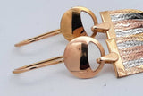 18k Tricolor Waterfall Dangle Earrings 7.1 Grams Eb0626rwxsa