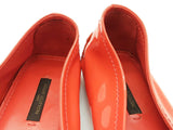 Louis Vuitton Red Orange Patent Leather Flats Size Eu 39.5 Do0925oxzde
