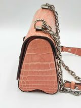 Louis Vuitton Pink Crocodile Twist Shoulder Bag Eb0724ixxzdu