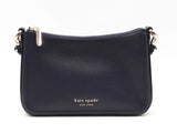Kate Spade Hudson Convertible Crossbody In Navy Blue Pebbled Leather Fw1125wzdu