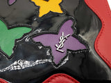 Yves Saint Laurent Ysl Butterfly Cut Out Black Wallet On Chain Do0726wxzde
