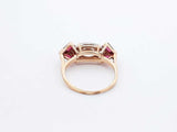1.5ctw Diamond .40ctw Ruby 14k Yellow Gold 3.3 Grams Ring Size 6.5 Sd1224pzxzdu
