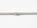 13.05 Cttw Lab Grown Diamond & Silver Tennis Necklace 22.1g 18 Inch Fw0725lorzdu