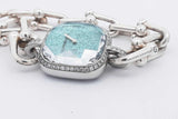 Tiffany & Co. Hardwear Diamond Bezel Sterling Silver & Steel Watch Eb0626lrxzsa