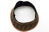 Fendi Zucca Ff Logo Jacquard Canvas Sun Visor Hat Eb0526lrxde