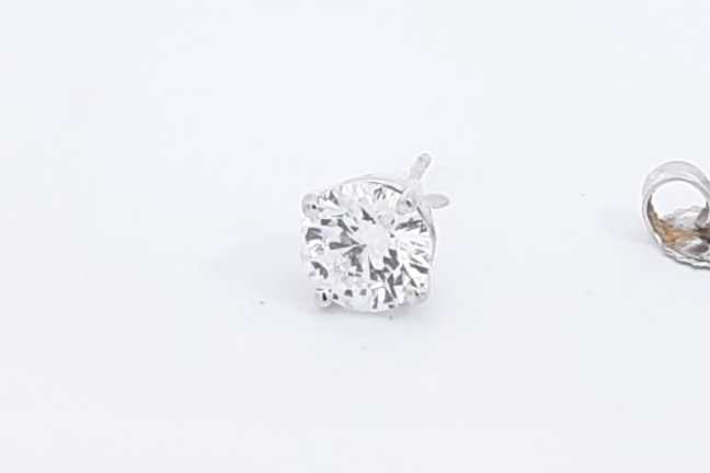 1.07ctw Diamond Stud Earring In 14k White Gold 0.9 Grams Eb0225loxzsa