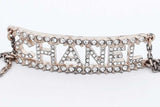 Chanel Embellished Logo Choker Necklace 15 Inch Eb1225wrxdu