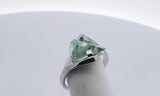 Strell 14k White Gold Teal Stone Ring Size 7, 3 Grams Eb0424lxzsa