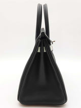Hermes Birkin 25 Custom Tricolor Green Epsom Palladium Handbag Do0226oclxzde