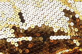 H&moschino Gold Sequin Down Jacket Size M Eb0326crsa
