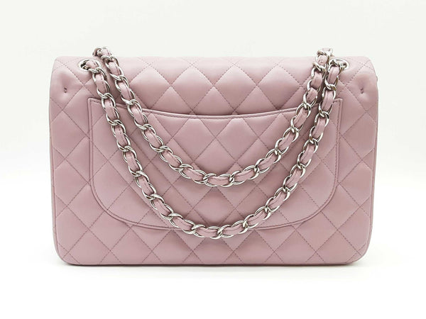 Chanel Purple Lambskin Classic Maxi Double Flap Hand Bag Sd0925izxde