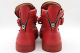 Giuseppe Zanotti Red Leather High Top Sneakers Size 48 Eb0426cxde